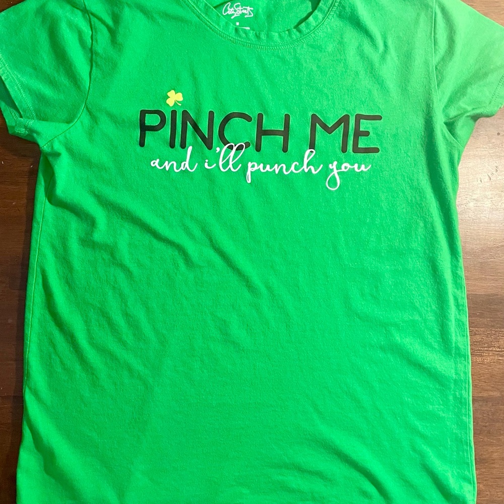 St Patty’s Tee with Playful Print